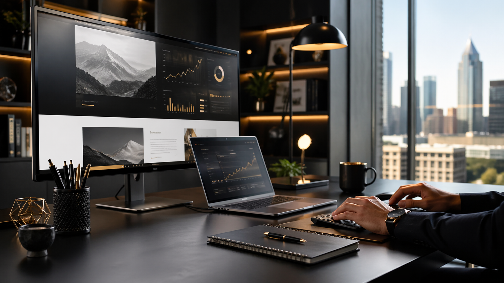 Premium web design and SEO analytics workspace for YourProWeb
